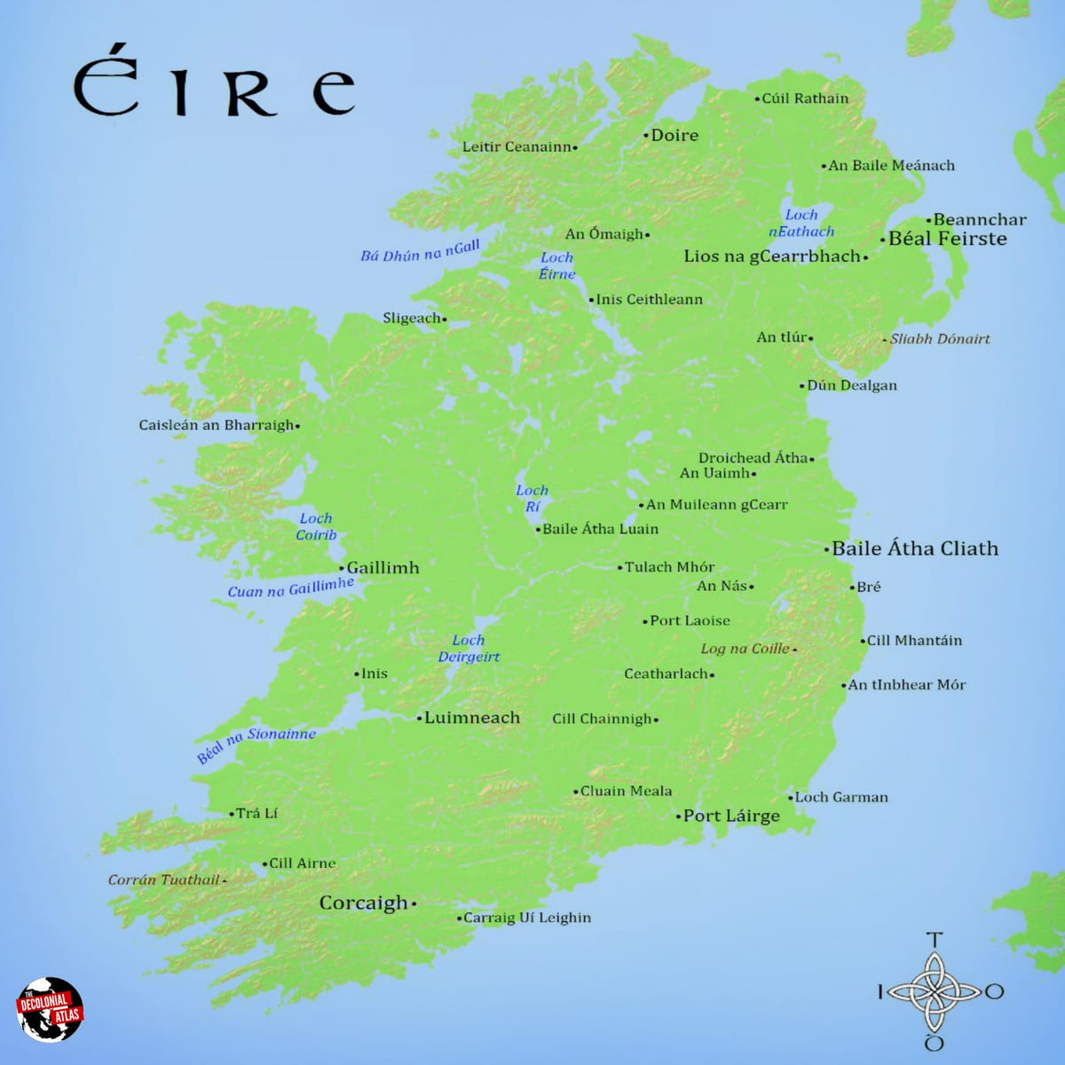 नक्शे के eire