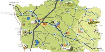 नक्शा co नीचे उत्तरी आयरलैंड
