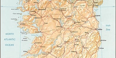 नक्शे के बड़े मानचित्र आयरलैंड की बिक्री के लिए