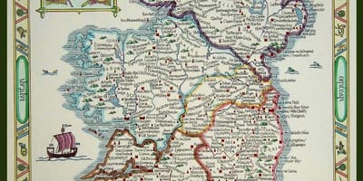 नक्शे के मध्ययुगीन आयरलैंड